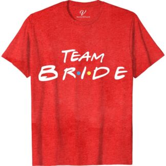 Friends Team Bride Shirt Wedding Vacation Shirts Celebrate in style with our Friends Team Bride Shirt from VacationShirts.com! Perfect for bachelorette parties and bridal celebrations, these custom bridal crew tees unite your bride squad with chic, matching designs. Ideal for bridesmaid proposals or hen parties, our shirts add a special touch to your bride-to-be's big day.