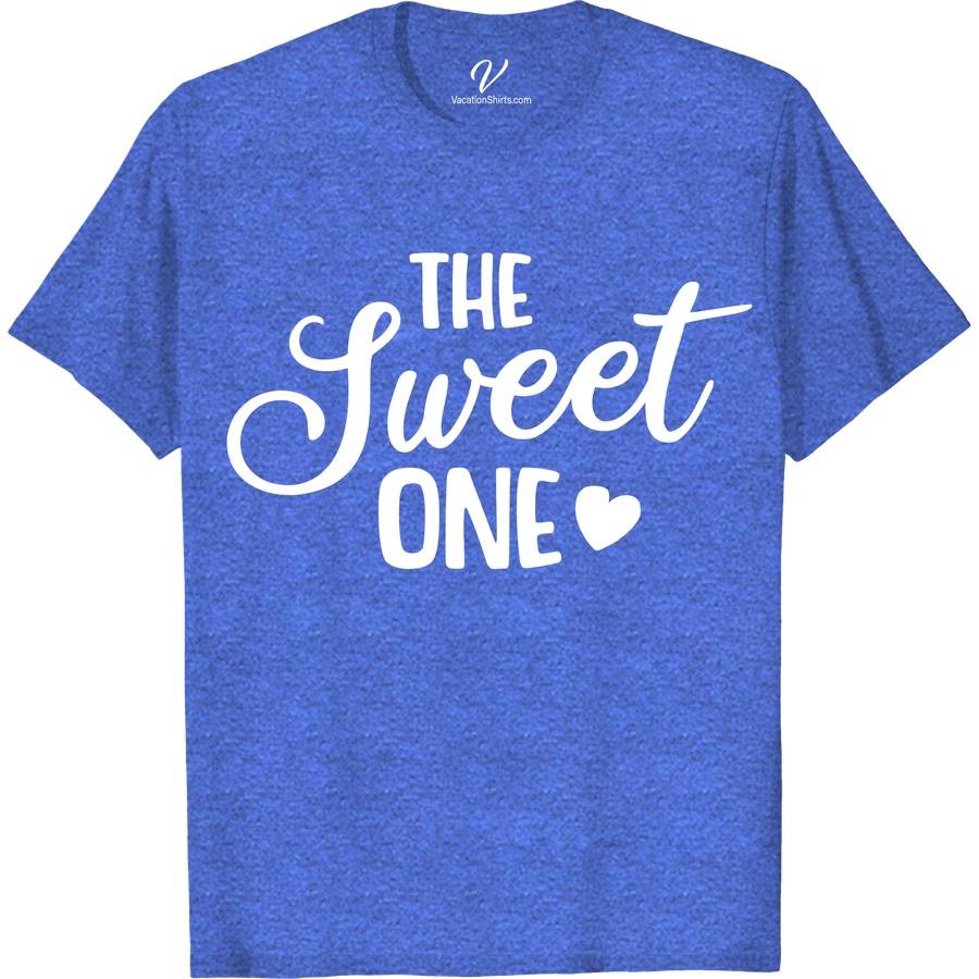 The Sweet One Wedding Shirt Wedding Vacation Shirts Discover "The Sweet One" from VacationShirts.com, your ultimate choice for unique wedding attire. Perfect for brides, grooms, and the entire bridal party, these elegant wedding shirts blend custom personalization with matching designs. Ideal for bachelorette parties to wedding day celebrations, they add a personalized touch to your special day. Elevate your wedding with these exquisite shirts!