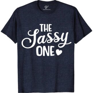 The Sassy One Wedding Shirt Wedding Vacation Shirts Unleash the fun with The Sassy One Wedding Shirt from VacationShirts.com! Perfect for bachelorette parties and bridal showers, this unique t-shirt brings your bride squad together. Featuring customizable options for a personalized touch, it's the ultimate in matching bridesmaid shirts. Embrace your bride tribe spirit with humor and style!