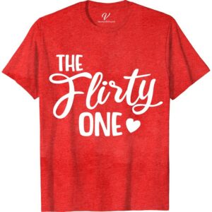The Flirty One Wedding Shirt Wedding Vacation Shirts Unveil your playful side with The Flirty One Wedding Shirt from VacationShirts.com. Perfect for bachelorette parties and bridal showers, this custom bride shirt blends humor and style. Personalize for your squad, creating matching bridesmaid tops that dazzle. Embrace your bride-to-be journey with this cute, funny bridal tee. Elevate your hen party wardrobe now!