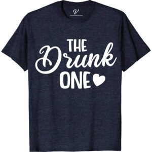 The Drunk One Wedding Shirt Wedding Vacation Shirts Make your wedding celebration unforgettable with The Drunk One Wedding Shirt from VacationShirts.com. Perfect for bachelor parties and groomsmen, this humorous bridal party tee adds a unique twist to novelty wedding attire. Stand out with our funny wedding shirts, ensuring your bridal party group shines in memorable, unique wedding t-shirts.