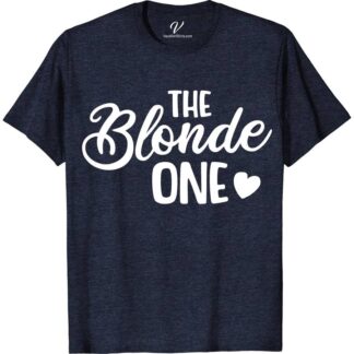The Blonde One Wedding Shirt Wedding Vacation Shirts Celebrate in style with The Blonde One Wedding Shirt from VacationShirts.com. Perfect for bachelorette parties and bridal squads, this custom bride shirt adds a personalized touch to your wedding celebrations. Featuring matching bridal party tees, it's ideal for the entire bride tribe. Elevate your hen party with our unique, personalized wedding shirts.