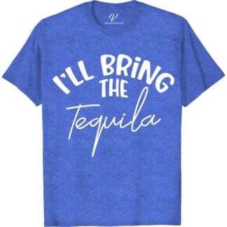 I'll Bring the Tequila Wedding Shirt Wedding Vacation Shirts Celebrate in style with our "I'll Bring the Tequila" Wedding Shirt from VacationShirts.com! Perfect for bachelorette parties and bridal squads, this funny, custom wedding tee adds a splash of fun to your tequila-themed celebration. Matching wedding party? No problem! Make unforgettable memories with our unique, tequila-inspired bridal party tees.