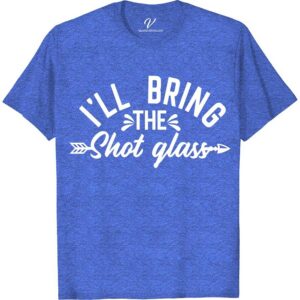 I'll Bring the Shot Glass Wedding Shirt Wedding Vacation Shirts Celebrate love with a twist! Our "I'll Bring the Shot Glass" Wedding Shirt from VacationShirts.com is the ultimate pick for bachelorette parties, bridal showers, and matching bachelor festivities. Crafted for laughs and memories, this custom, funny wedding t-shirt adds a personalized touch to your celebration. Perfect as unique wedding favors or standout bride and groom shirts.