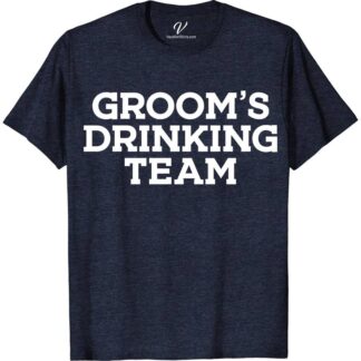 Grooms Drinking Team Wedding Shirt Wedding Vacation Shirts Elevate your bachelor party with our Grooms Drinking Team Wedding Shirt from VacationShirts.com! Perfect for the groom squad, these custom groomsmen bar crawl tees blend humor and style, ensuring your bridal party stands out. Ideal for any wedding celebration, they're the ultimate choice for the best man and groomsmen alike.