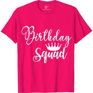 Birthday Squad Crown Shirt Birthday Vacation Shirts Celebrate in style with our Birthday Squad Crown Shirt from VacationShirts.com! Perfect for the entire crew, this custom, personalized tee features a dazzling birthday queen crown, embodying squad goals. Ideal for matching birthday party outfits, it adds a royal touch to your birthday celebration. Be the birthday queen in this unique top!