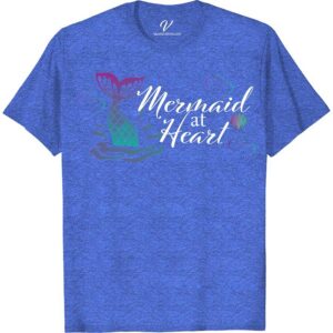 Mermaid at Heart Shirt Beach Vacation Shirts Dive into style with our "Mermaid at Heart" Shirt from VacationShirts.com. Perfect for mermaid lovers, this ocean-inspired apparel blends fantasy mermaid clothing with a whimsical touch. Featuring a captivating mermaid tail design, this aquatic-themed top is a must-have for anyone who adores sea creature fashion and nautical style shirts.