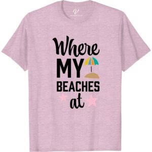 Where My Beaches at Shirt Beach Vacation Shirts Dive into summer with our "Where My Beaches At?" shirt from VacationShirts.com. Perfect for beach lovers, this funny beach t-shirt combines coastal fashion with a splash of humor. Ideal for any beach party, its tropical shirt design and surf style make it a must-have in your casual beachwear collection.