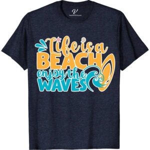 Life is a Beach Shirt Beach Vacation Shirts Dive into summer with our "Life is a Beach" Shirt from VacationShirts.com. This beach-themed t-shirt, perfect for your next beach vacation, blends tropical flair with surf style. Featuring ocean-inspired graphics on premium coastal apparel, it's the ultimate seaside graphic tee. Embrace the beachwear vibe with this essential summer beach tee.