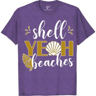 Shell Yeah Beaches Shirt Beach Vacation Shirts Dive into summer with our "Shell Yeah Beaches" shirt from VacationShirts.com! Perfect for men and women, this ocean-themed tee blends humor with coastal style. Featuring vibrant sea life and marine motifs, it's the ultimate beach vacation shirt. Embrace the spirit of the shore in our comfortable, funny beachwear.