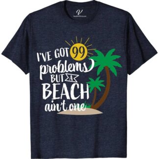 I've got 99 Problems but a Beach Ain't One Shirt Beach Vacation Shirts Dive into summer fun with our "I've got 99 Problems but a Beach Ain't One" shirt from VacationShirts.com. Perfect for beach vacations, this humorous beach apparel combines comfort with laughter. Featuring a catchy summer quote, it's the ultimate beach party shirt. Embrace the vibe with this unique, funny beachwear t-shirt!