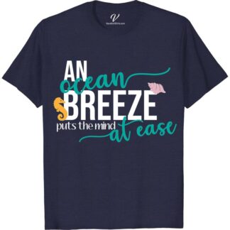 An Ocean Breeze Puts the Mind at Ease Shirt Beach Vacation Shirts Embrace the serenity of the sea with our 'An Ocean Breeze Puts the Mind at Ease' shirt from VacationShirts.com. Perfect for beach lovers, this coastal-inspired apparel blends the comfort of summer beachwear with a nautical theme. Ideal for beach vacations, it's a must-have for fans of ocean quote shirts and tropical themed apparel.