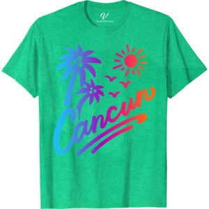 Tropical Cancun Palm Tree Getaway Tee Beach Vacation Shirts Escape in style with our Tropical Cancun Palm Tree Getaway Tee! Crafted for comfort, this beach-themed t-shirt embodies the essence of Cancun vacations. Featuring vibrant palm tree designs, it's the perfect tropical tee for any summer vacation. Make it your go-to Cancun travel clothing or a cherished souvenir. Dive into paradise!