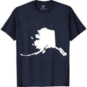 Alaska State Shape Map Tee Alaska Vacation Shirts Discover your love for the Last Frontier with our Alaska State Shape Map Tee. Featuring a striking Alaska outline, this graphic tee celebrates state pride with a unique Alaska state silhouette design. Perfect as a souvenir or themed clothing, it embodies Alaska's spirit, making it a must-have for any Alaska enthusiast.