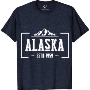 Alaska Retro Font Tee Alaska Vacation Shirts Discover the charm of the Last Frontier with our Alaska Retro Font Tee. This vintage-style Alaska apparel features captivating typography and retro Alaskan graphics, making it the perfect souvenir or vacation shirt. Embrace old-school vibes and showcase your love for Alaska in this unique, high-quality graphic tee.