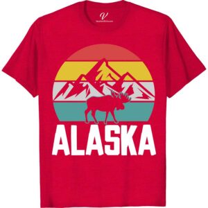 Alaska Mountains Moose Tee Alaska Vacation Shirts Discover the wild with our Alaska Mountains Moose Tee from VacationShirts.com. Featuring a stunning moose graphic amidst majestic mountains, this nature-inspired tee captures the essence of Alaska's wildlife. Perfect for outdoor adventurers and a must-have Alaska souvenir, our moose mountain apparel combines comfort with the spirit of nature.