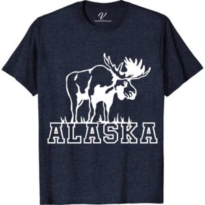 Alaska Moose Outline Tee Alaska Vacation Shirts Discover the wild with our Alaska Moose Outline Tee from VacationShirts.com. Featuring a striking moose silhouette, this T-shirt embodies the spirit of Alaska wildlife. Perfect for outdoor adventurers and nature lovers, it's a must-have piece of animal outline fashion. Embrace rustic wilderness vibes and take home a unique Alaska souvenir.