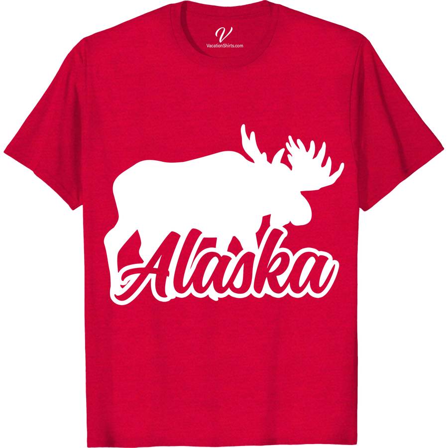 Alaska Moose Calligraphy Font Tee Alaska Vacation Shirts Discover the wild with our Alaska Moose Calligraphy Font Tee from VacationShirts.com. Featuring a stunning moose illustration in unique calligraphy, this tee embodies the spirit of Alaskan wilderness. Perfect for outdoor adventurers, it merges wildlife charm with rustic elegance. Embrace nature-inspired style with this essential piece of Alaska wildlife apparel.