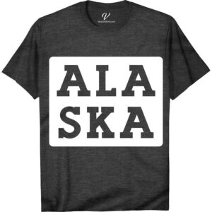 Alaska Stylized Font Tee Alaska Vacation Shirts Discover the essence of Alaska with our Stylized Font Tee. Perfect for adventurers and fashion enthusiasts alike, this unique design combines Alaska's iconic typography with captivating graphics. A must-have Alaska souvenir, it's not just a t-shirt but a statement of style, making it an essential piece of Alaska-themed clothing for your wardrobe.