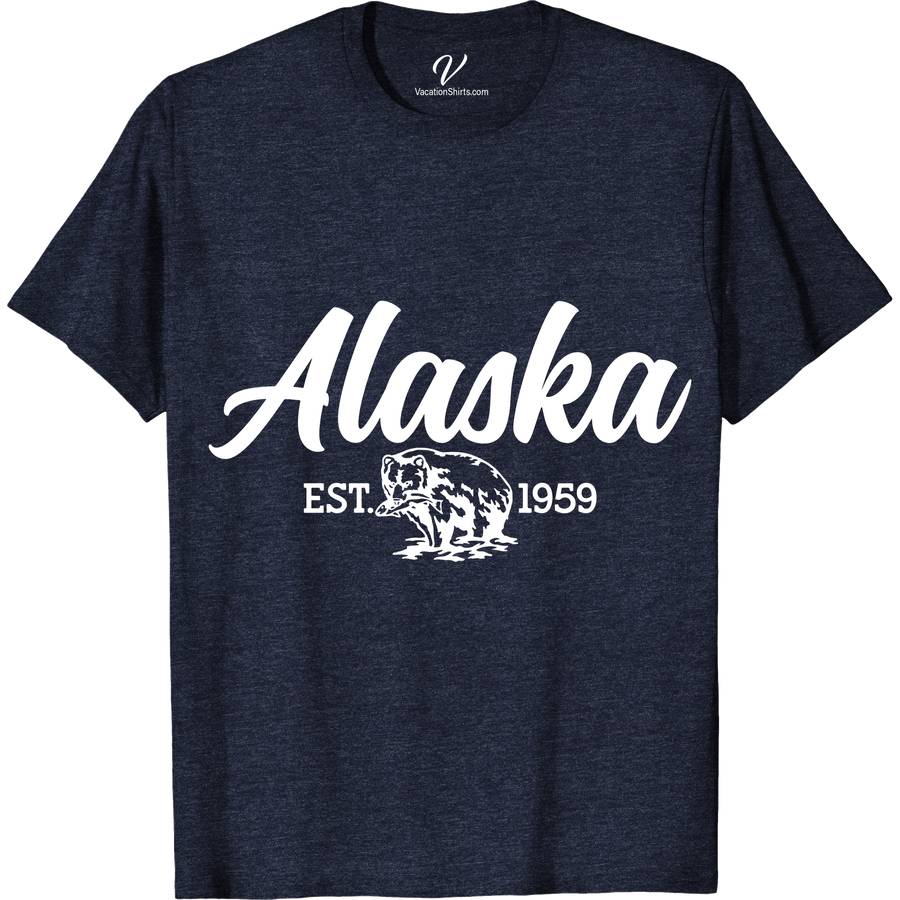Alaska Italicized Font Tee Alaska Vacation Shirts Discover the essence of Alaska with our Italicized Font Tee. This unique, stylish piece combines trendy italic lettering and Alaska-inspired typography, making it a must-have for any wardrobe. Perfect for casual wear, this Alaska Theme Graphic Tee showcases your love for adventure in a fashionable way. Embrace the Alaska spirit!