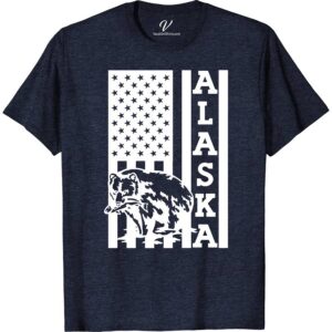 Alaska USA Flag Bear Nature Tee Alaska Vacation Shirts Discover the spirit of the wild with our Alaska USA Flag Bear Nature Tee. Perfect for bear lovers and hiking enthusiasts, this nature-inspired tee blends patriotic pride with wilderness allure. Featuring a striking American flag wildlife graphic, it's the ultimate outdoor adventure apparel and a memorable Alaska souvenir. Ideal for any adventure!
