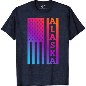 Alaska USA Flag Colorful Tee Alaska Vacation Shirts Embrace your Alaska pride with our vibrant Alaska USA Flag Colorful Tee! Perfect for patriots and travelers alike, this eye-catching shirt combines the iconic American and Alaska state flags, making it an essential Alaska souvenir. Show off your love for the Last Frontier in style with this unique Alaska-themed apparel.