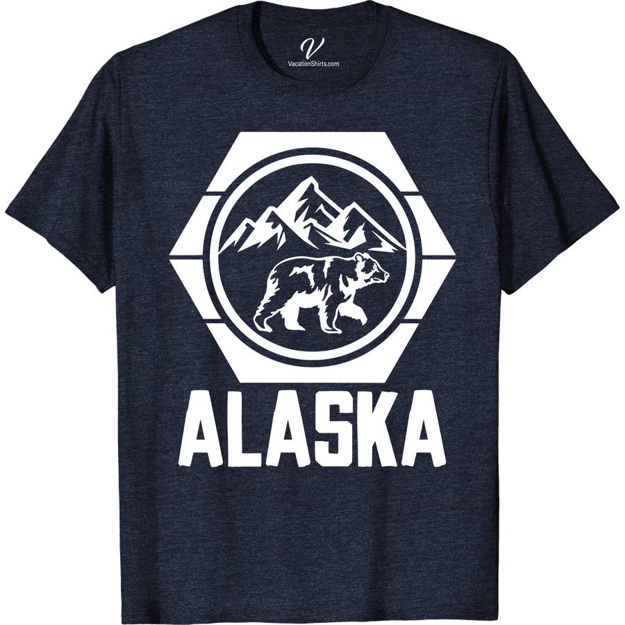 Alaska Bear Nature Scene Tee Alaska Vacation Shirts Discover the wild with our Alaska Bear Nature Scene Tee from VacationShirts.com. Perfect for nature lovers, this eco-friendly outdoor wear features a stunning Alaskan bear amidst a breathtaking wilderness graphic. Embrace your outdoor adventure spirit with this unique, nature-inspired t-shirt, an ideal gift for wildlife enthusiasts. Dive into the beauty of Alaska wildlife today!