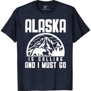 Alaska Is Calling And I Must Go Nature Tee Alaska Vacation Shirts Embrace the wild with our Alaska Is Calling And I Must Go Nature Tee. Perfect for nature lovers and adventurers, this eco-friendly outdoor wear features stunning Alaska wildlife and wilderness graphics. Ideal for hiking or as a memorable Alaska vacation souvenir, it's a must-have in your explore Alaska clothing collection.