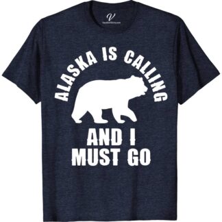 Alaska Is Calling Must Go Bear Tee Alaska Vacation Shirts Embrace the wild with our Alaska Is Calling Must Go Bear Tee. Perfect for bear lovers and adventurers, this nature-inspired T-shirt features a stunning bear graphic, embodying Alaska's majestic wilderness. Ideal for hiking, outdoor adventures, or as a memorable Alaska souvenir, it's a must-have for your wilderness wardrobe.