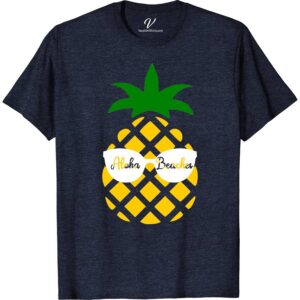 Aloha Beaches Hawaii Pineapple Tee Hawaii Vacation Shirts Embrace the Aloha spirit with our Hawaii Pineapple Tee! Featuring a vibrant pineapple graphic, this tropical fruit t-shirt is your perfect companion for beach vacations. Crafted for comfort, it embodies the essence of Hawaiian beach apparel. Dive into paradise with our Aloha Beaches Hawaii Pineapple Tee – your go-to tropical pineapple shirt!