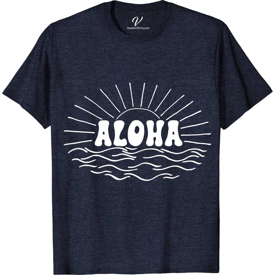 Aloha Sun Ocean Groovy Shirt Hawaii Vacation Shirts Dive into summer with the Aloha Sun Ocean Groovy Shirt from VacationShirts.com. This quintessential Hawaiian shirt, featuring a mesmerizing ocean print, embodies the spirit of island wear. Perfect for beach enthusiasts and surf style aficionados, it's the ultimate casual summer shirt that brings a tropical, groovy vibe to any vacation wardrobe.