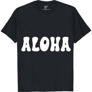 Aloha Hawaii Calligraphy Groovy Tee Hawaii Vacation Shirts Embrace the Aloha spirit with our Aloha Hawaii Calligraphy Groovy Tee! This vintage-inspired, tropical calligraphy top from VacationShirts.com features a unique retro Hawaii tee design, blending island calligraphy clothing charm with beach style. Perfect for those who love Hawaiian Aloha apparel, it's a must-have for your groovy Hawaii t-shirt collection.