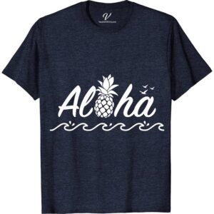 Aloha Waves Hawaii Calligraphy Tee Hawaii Vacation Shirts Embrace the Aloha spirit with our Hawaii Calligraphy Tee! Featuring unique Hawaiian calligraphy and captivating Aloha waves, this shirt embodies tropical elegance. Crafted for beach lovers, our Aloha Graphic Tee merges Hawaiian style with ocean wave charm, making it a must-have for your Hawaiian Islands-inspired wardrobe. Dive into Aloha spirit wear today!