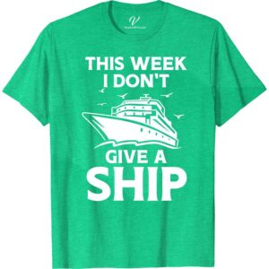Carefree Voyage Week Tee - Don't Give A Ship! Cruise Vacation Shirts Set sail in style with the Carefree Voyage Week Tee - Don't Give A Ship! from VacationShirts.com. Perfect for cruise enthusiasts, this funny cruise shirt blends nautical themes with travel humor. Crafted for comfort and maritime fashion, it's the ultimate vacation apparel for your next ocean voyage. Embrace carefree vibes today!