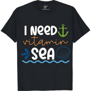I Need Vitamin Sea Tee Vacation Shirts Dive into summer with our "I Need Vitamin Sea Tee" from VacationShirts.com. This ocean-inspired apparel merges coastal wear charm and nautical graphic tees' allure. Perfect for seaside fashion enthusiasts, this marine life t-shirt embodies a saltwater soul's essence. Embrace tropical vacation vibes with this essential piece of summer beachwear.