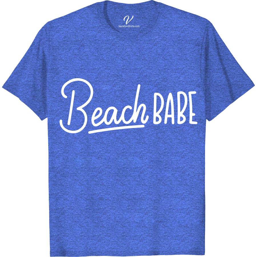 Beach Babe Vacation Tee Vacation Shirts Dive into summer with our Beach Babe Vacation Tee from VacationShirts.com! This women's beach tee features a stunning ocean-themed graphic, embodying the essence of tropical tee designs. Perfect for any coastal vacation, it's the ultimate in casual beach shirts, ensuring you're always in vacation mode. Embrace beach party vibes today!