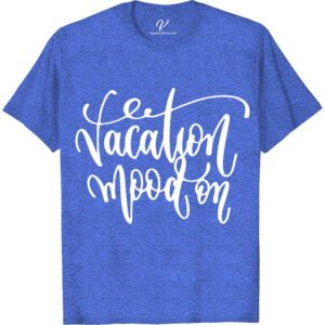 Vacation Mood On Calligraphy Tee Vacation Shirts Embrace your wanderlust with the Vacation Mood On Calligraphy Tee from VacationShirts.com. This stylish top combines the essence of beach vacations, summer vibes, and adventure spirit. Featuring unique calligraphy, it's perfect for travelers seeking relaxation or tropical escapades. Let this shirt be your go-to for holiday mood and relaxation mode.
