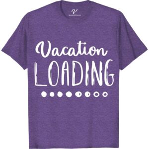 Vacation Loading Dots Tee Vacation Shirts Embark on your next adventure with our Vacation Loading Dots Tee! Perfect for travel enthusiasts, this funny vacation shirt captures the excitement of holiday countdowns and tropical getaways. Ideal for family vacations, road trips, or beach escapes, it's your go-to summer vacation apparel. Let the adventure await in style!