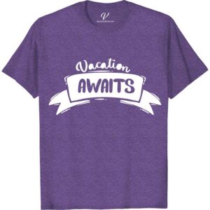 Vacation Awaits Banner Tee Vacation Shirts Embark on your next adventure with the Vacation Awaits Banner Tee from VacationShirts.com. Perfect for wanderlust souls, this travel T-shirt blends comfort with style, making it your go-to for beach vacations, road trips, and tropical destinations. Embrace the spirit of exploration and make every holiday memorable with this essential summer getaway tee.