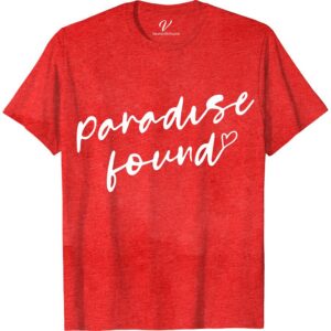 Paradise Found Beach Vacation Tee Vacation Shirts Discover your slice of heaven with the Paradise Found Beach Vacation Tee from VacationShirts.com. Crafted for those who dream of tropical beaches and coastal vacations, this shirt blends paradise beach tees' allure with vibrant beach tee designs. Perfect for any summer beachwear collection, it's the ultimate in paradise island apparel.