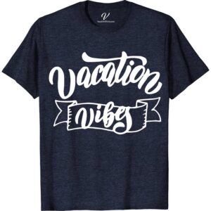 Vacation Vibes Banner Summer Tee Vacation Shirts Embrace summer with the Vacation Vibes Banner Summer Tee from VacationShirts.com. This lightweight, tropical tee design features cool, travel-themed graphics perfect for beach vibes or casual summer wear. Crafted for comfort and style, it's the ultimate addition to your summer fashion tops and holiday graphic tees collection.