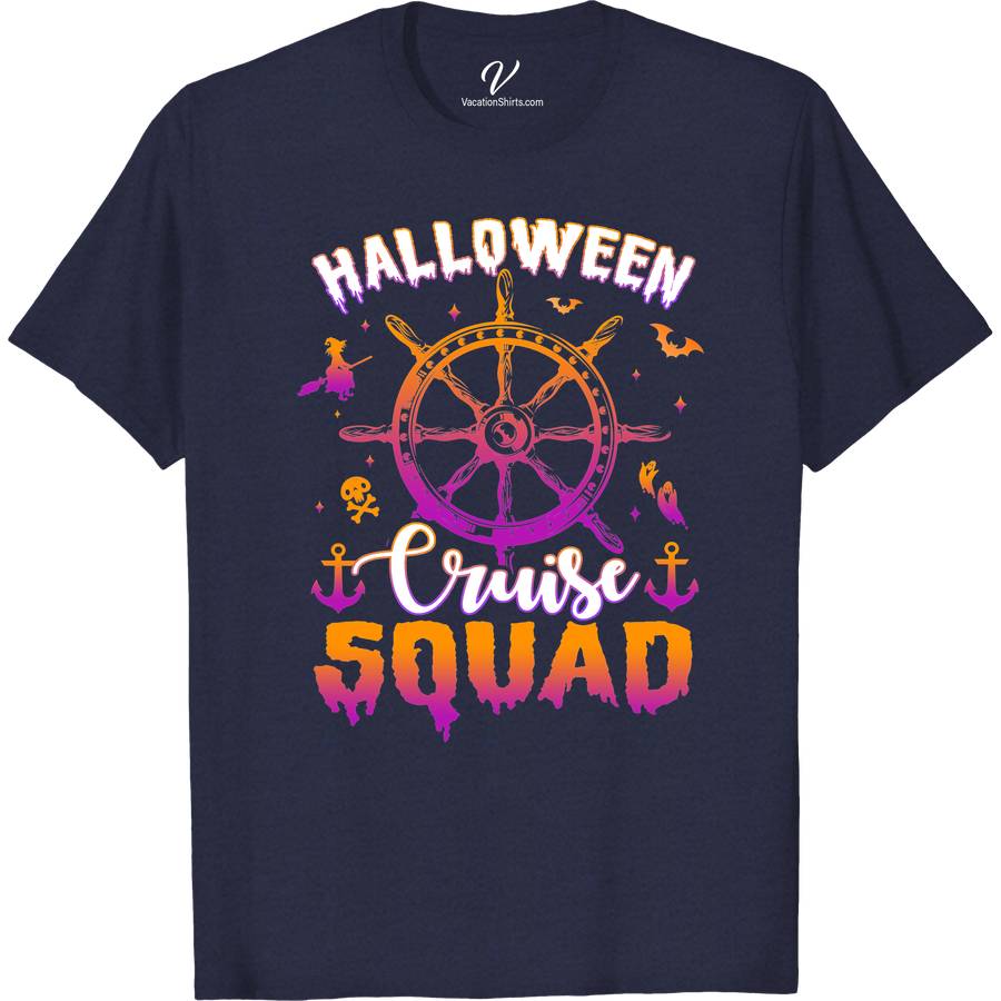 Squad-Ready Halloween Cruise Tee from VacationShirts Halloween Cruise Shirts Get your crew into the spooky spirit with our Squad-Ready Halloween Cruise Tee from VacationShirts.com! Perfect for group Halloween cruise outfits, these custom, matching tees feature personalized touches for family and friends. Dive into Halloween-themed cruise wear that's as unique as your party. Make unforgettable memories with our exclusive Halloween Cruise Party Tees!