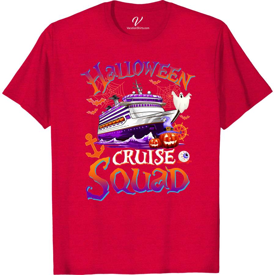 Squad-Ready Halloween Cruise Tee from VacationShirts Halloween Cruise Shirts Get your crew into the spooky spirit with our Squad-Ready Halloween Cruise Tee from VacationShirts.com! Perfect for group Halloween cruise outfits, these custom, matching tees feature personalized touches for family and friends. Dive into Halloween-themed cruise wear that's as unique as your party. Make unforgettable memories with our exclusive Halloween Cruise Party Tees!