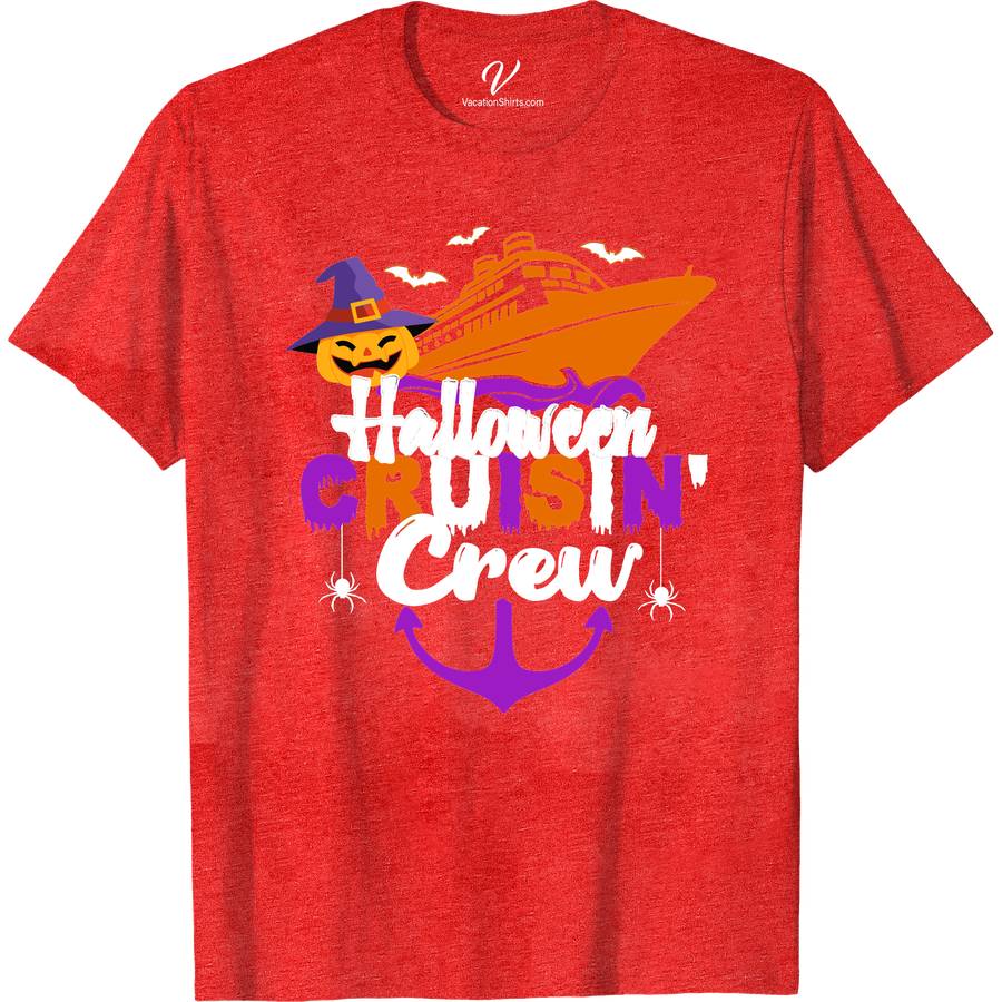 Spooky Halloween Cruise Tee - VacationShirts Halloween Cruise Shirts Embark on a spectral sea adventure with our Spooky Halloween Cruise Tee from VacationShirts.com! Perfect for ghost ship enthusiasts and Halloween sailing aficionados, this haunted cruise t-shirt blends creepy cruise vibes with festive flair. Don the ultimate Halloween themed cruise wear and make your spooky sea journey or Halloween boat party unforgettable.