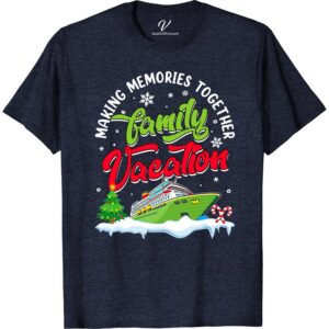 Family Xmas Cruise Tee: Breathable Vacation Fun! Christmas Cruise Shirts Set sail in style with our Family Xmas Cruise Tee! Crafted for comfort, this breathable vacation apparel is perfect for the whole family. Featuring festive holiday cruise designs, it's the ultimate in fun holiday cruise wear. Match up in our Xmas cruise outfits and make family vacation memories!