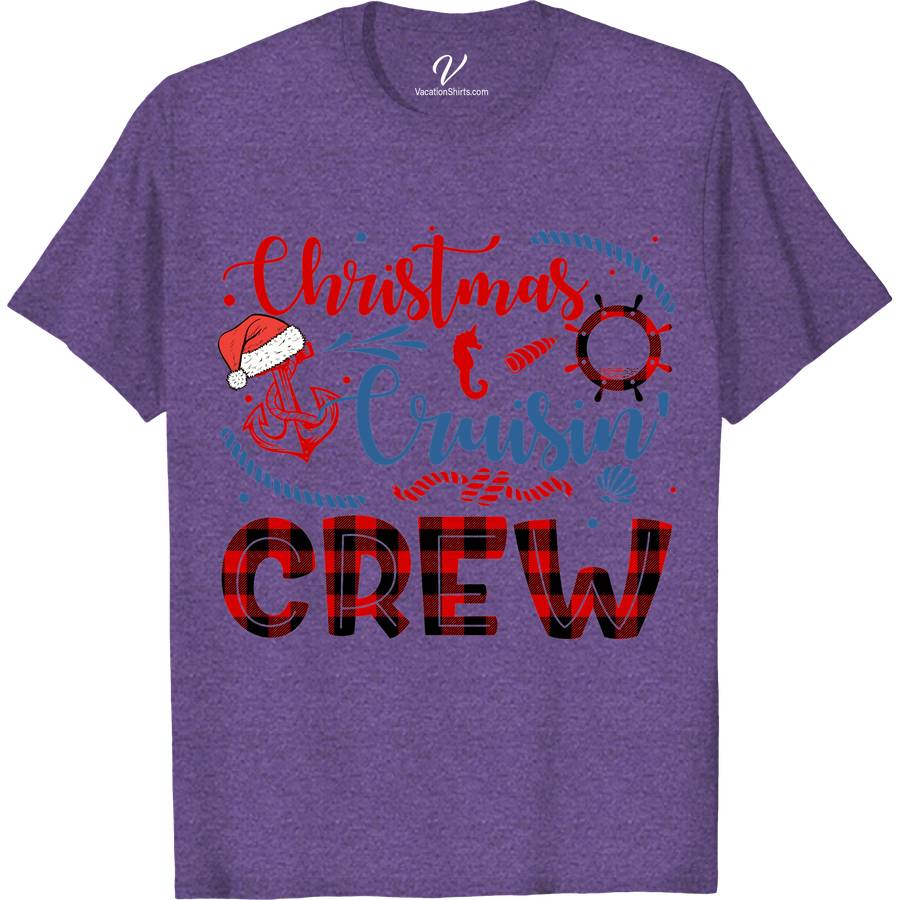 Classic Christmas Cruisin Crew Tee - VacationShirts Christmas Cruise Shirts Set sail in festive style with our Classic Christmas Cruisin Crew Tee from VacationShirts.com! Perfect for families and groups, this nautical Christmas tee blends holiday cheer with cruise vibes. Ideal for holiday sailing, our matching Christmas cruise t-shirts make every vacation photo pop. Embrace the spirit of the season in our unique, holiday cruise apparel.