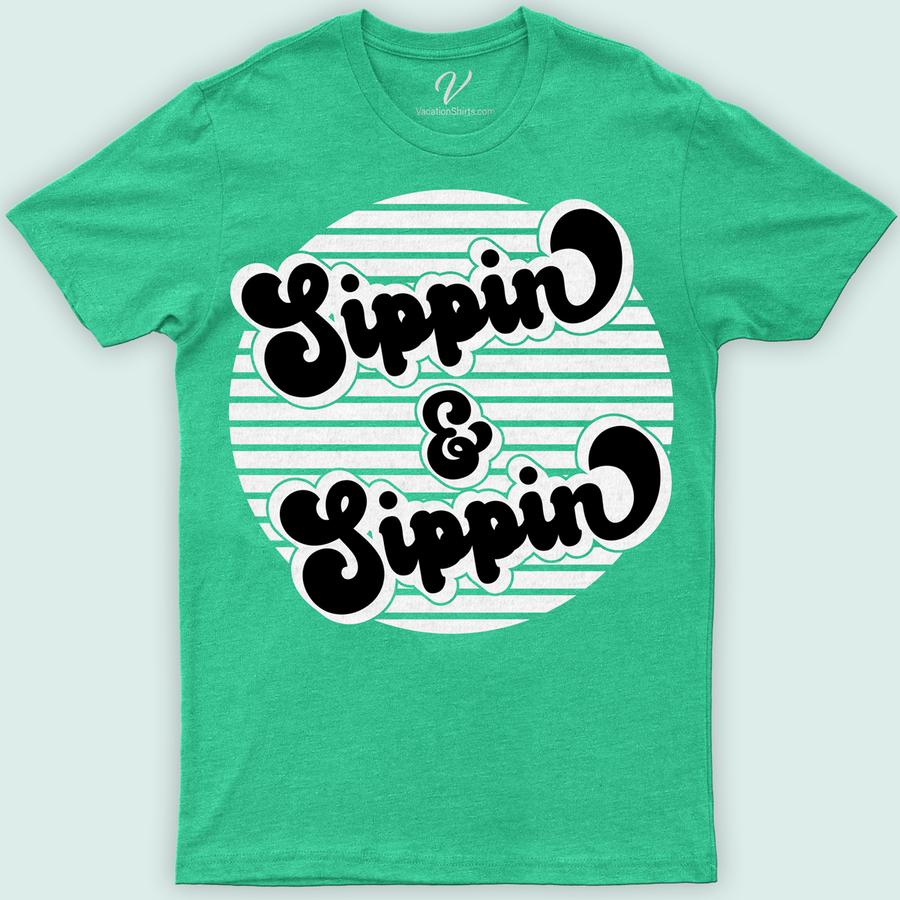 Relaxed Vibes Sippin' & Chillin' Graphic Vacation Tee Beach Vacation Shirts Dive into summer with our Relaxed Vibes Sippin' & Chillin' Graphic Vacation Tee! Perfect for beach holidays, this casual vacation wear boasts a relaxed fit and vibrant travel-themed graphics. Embrace beach vibes and summer fun with this essential chill summer top, your go-to for sippin' and chillin' in style.