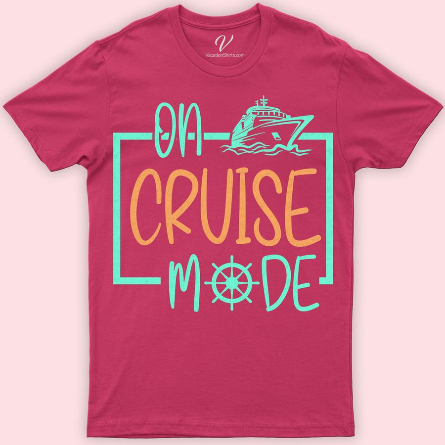 Cruise Mode Activated - Nautical Vacation Graphic Tee Classic Cruise Vacation Shirts Set sail in style with our "Cruise Mode Activated" Nautical Vacation Graphic Tee. Perfect for any sea voyage, this ocean-themed apparel features a striking anchor design, making it an ideal gift for boat lovers. Embrace maritime fashion and make your nautical trip unforgettable with this essential cruise ship attire.