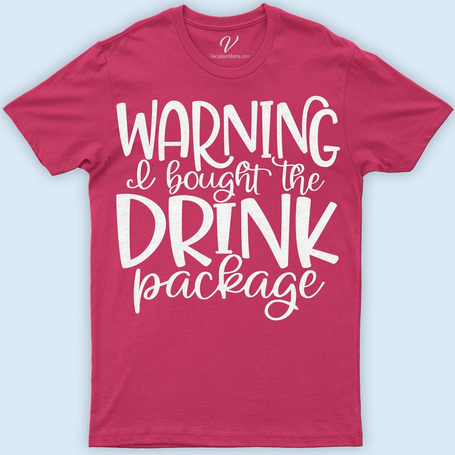 Fun Vacation Beverage Package Humor Graphic Tee Boozy Cruise Vacation Shirts Dive into summer with VacationShirts.com's Fun Vacation Beverage Package Humor Graphic Tee! Perfect for beach parties and bar crawls, this shirt blends cocktail humor with travel whimsy. Featuring vibrant vacation graphics and witty drink slogans, it's the ultimate in funny vacation shirts. Make every outing a tropical adventure with this must-have summer vacation apparel!