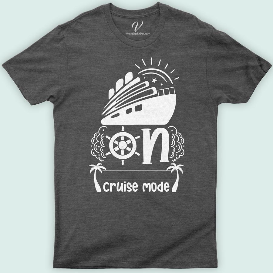 Ocean Adventure Cruise Mode Graphic Tee - VacationShirts.com Classic Cruise Vacation Shirts Dive into style with VacationShirts.com's Ocean Adventure Cruise Mode Graphic Tee! Perfect for cruise vacation enthusiasts, this sea-themed graphic tee features a captivating nautical design. Crafted for maritime adventure lovers, beach vacationers, and sailors at heart, it's the ultimate tropical cruise wear. Embrace the oceanic spirit in this unique vacation graphic top!